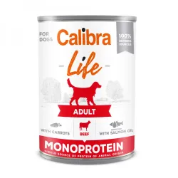 Calibra Dog Life Adult Wołowina z marchewką 400g